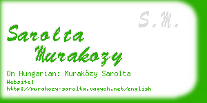 sarolta murakozy business card